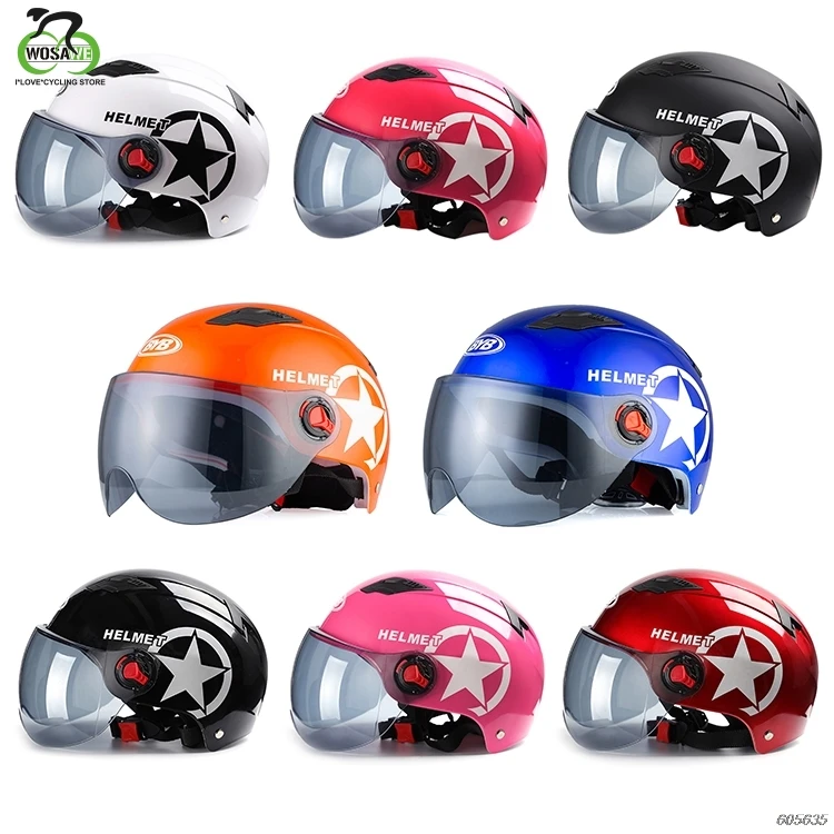 

Bicycle Helmets Brown lens Men Women Bike Helmet Back Light Mountain Road Bike Integrally Molded Cycling Half Face Helmets
