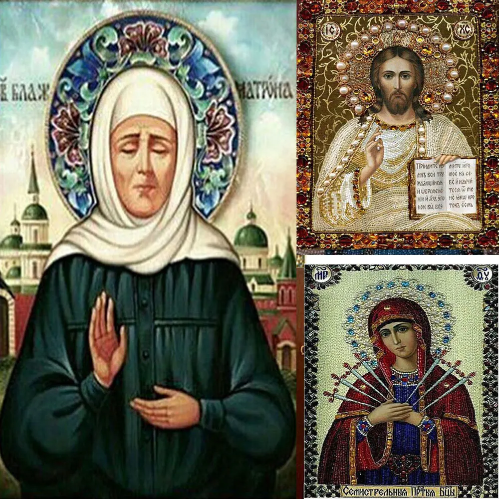 

Needlework,3D DIY Diamond Embroidery Religion Painting Kit diamond mosaic pictures of rhinestones Pattern Icons Beads Home Decor