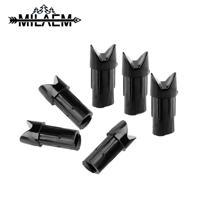 

12/24/50pcs Archery Half-moon Crossbow Arrow Nock OD 8.8mm ID 7.6mm Crossbow Carbon Arrow Hunting Accessory