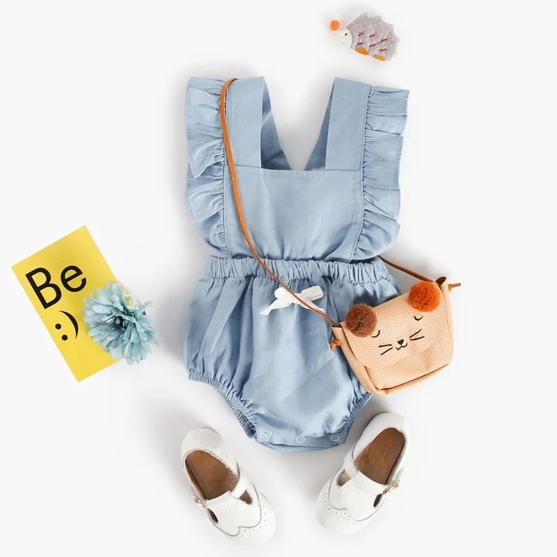 

Cukoe 2019 Brand New Newborn Baby Girls Clothes Jumpsuit Bodysuit Outfits