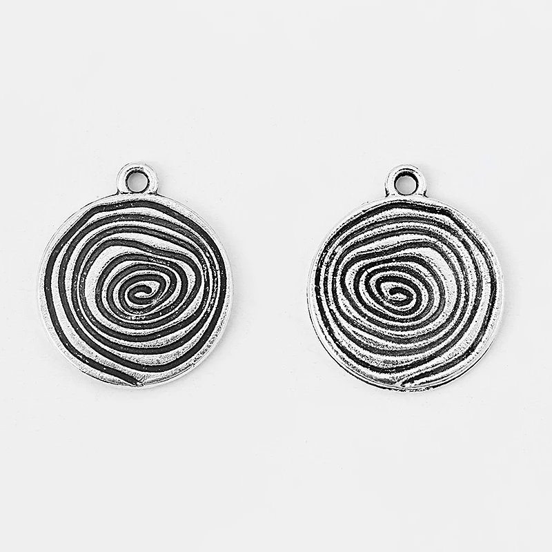 Круглые Подвески со сканером отпечатков пальцев 10 шт.|pendant for necklace|pendant jewelryround charm |