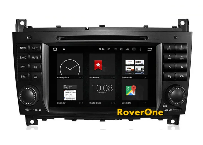 Top RoverOne Android 7.1 Car Multimedia Player For Mercedes W203 W209 Radio Stereo GPS Navigation DVD Bluetooth 3G WIFI PhoneLink 9