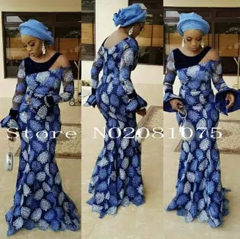 

Promotion! High quality Blue nigerian french lace african lace fabric for party dress.5yards/lot Free shipping Z98