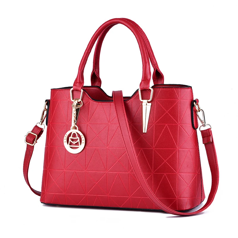 

sweet fashion handbags elegant luxury shoulder bags for women pu female messenger bag metal sheets decoration handbag sac bolsa