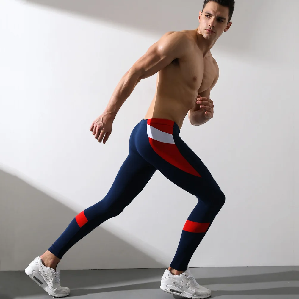 

Autumn Winter Men Sweatpants Thin Fleece Elastic Compressison Sport Pants Leggings Running Tights Jogging Fitness Gym Track Pant