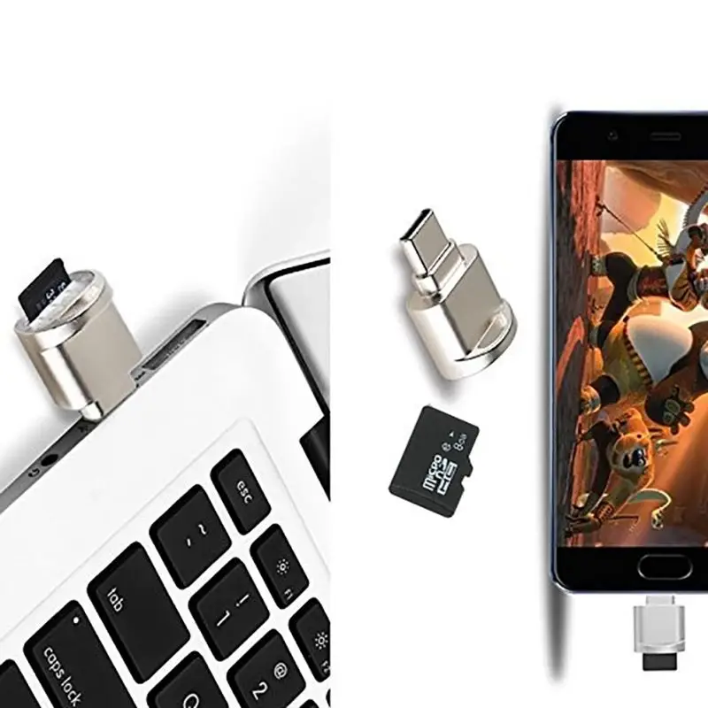 Металлический USB 3,1 type C Micro SD TF считыватель карт OTG адаптер для смартфона планшет кардридер дропшиппинг