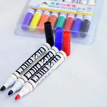 Free shipping students children use the whiteboard markers pen can dry erase 8 color suits ink