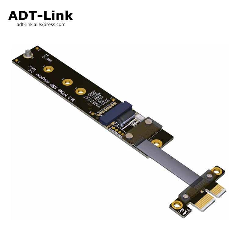 M.2 M Key Nvme Ssd To Pci-e Pcie X1 Adapter Riser Card Flexible Flat Cable  M2 Keym Pci-express Pci Express 1x Gen3.0 R14sf - Pc Hardware Cables &  Adapters - AliExpress