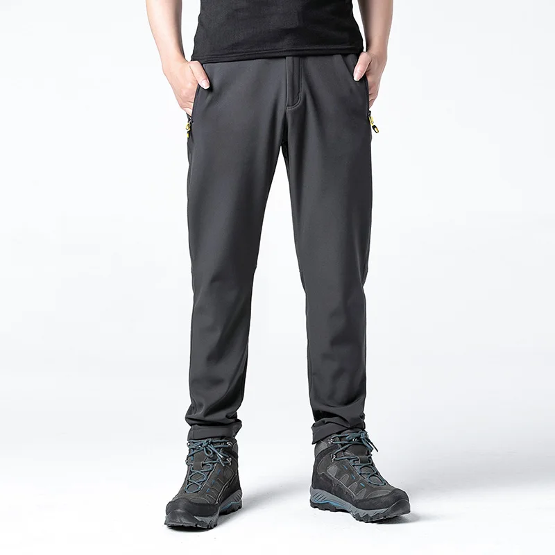 Clorts pantalones de senderismo al aire libre de los hombres de Trekking Camping pesca impermeable Softshell pantalones de esquí a prueba de viento pantalones de invierno cálido Pantalones