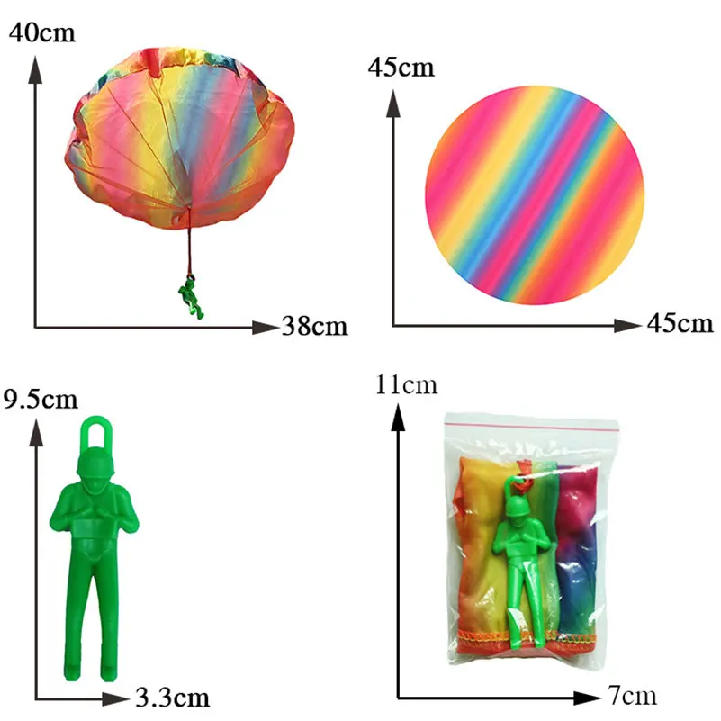 Хватать руками солдат парашютирующие воздушные змеи с светодиодный свет мини на открытом воздухе играть флеш-парашют игрушки Развивающие детские игрушки змеи