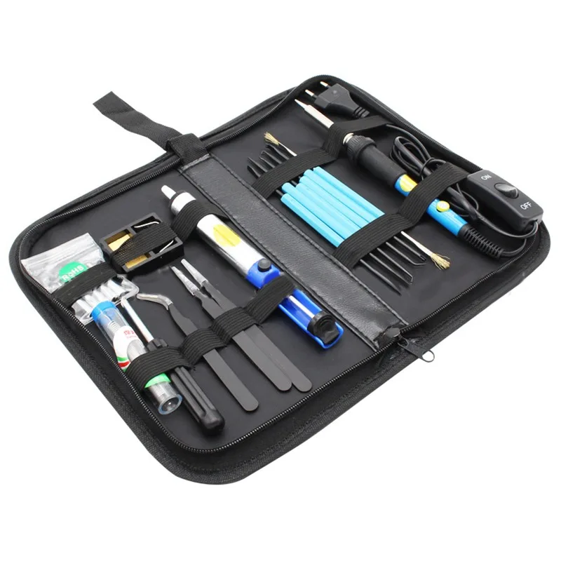 

20pcs/Set Electric Temperature Gun Welding Soldering Iron Tool Kit Set 60W Adjustable