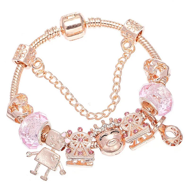 Dropshipping-Silver-Love-Heart-Safety-Chain-Charm-Bracelet-With-Catching-Love-Network-Beads-Pandora-Bracelet-As.jpg_640x640 (3)