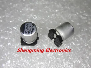 

20 PCS 50V 4.7UF SMD 4x5 mm chip Aluminum Electrolytic Capacitor 4*5