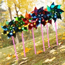 20 шт. DIY милый цвет красочные мельница ветряная мельница для детей игрушка садовый газон Декор Свадебные украшения для вечеринки случайный цвет