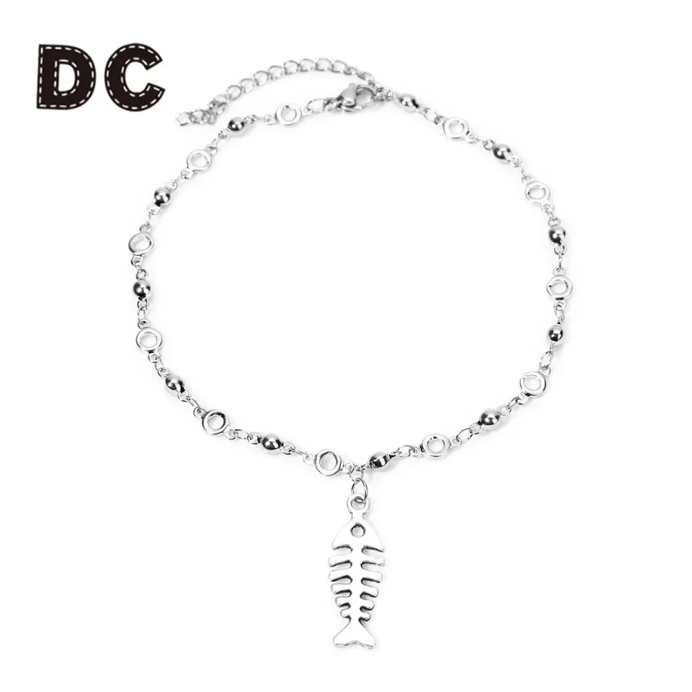 

DC Bohemia Stainless Steel Anklet Fashion Summer Beach Feet Jewelry Marine Life Anklets Starfish Shell Tortoise Bracelet Gifts
