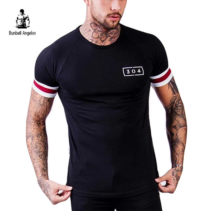 Mens Gyms T shirt Crossfit Fitness Men Bodybuilding Tshirt Summer