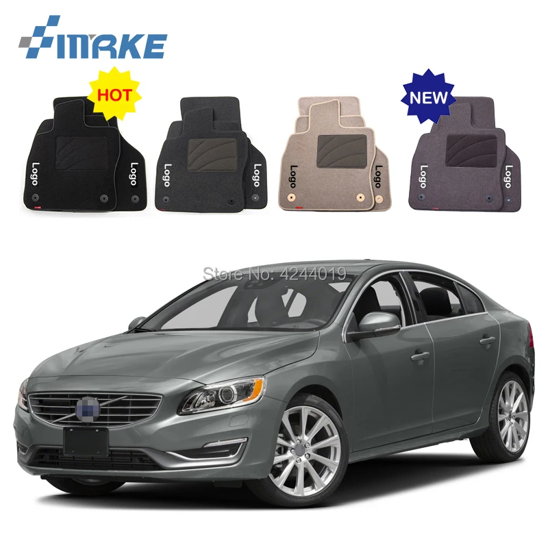 For Volvo S60 Car Floor Mats Front Rear Carpet Complete Set Liner All