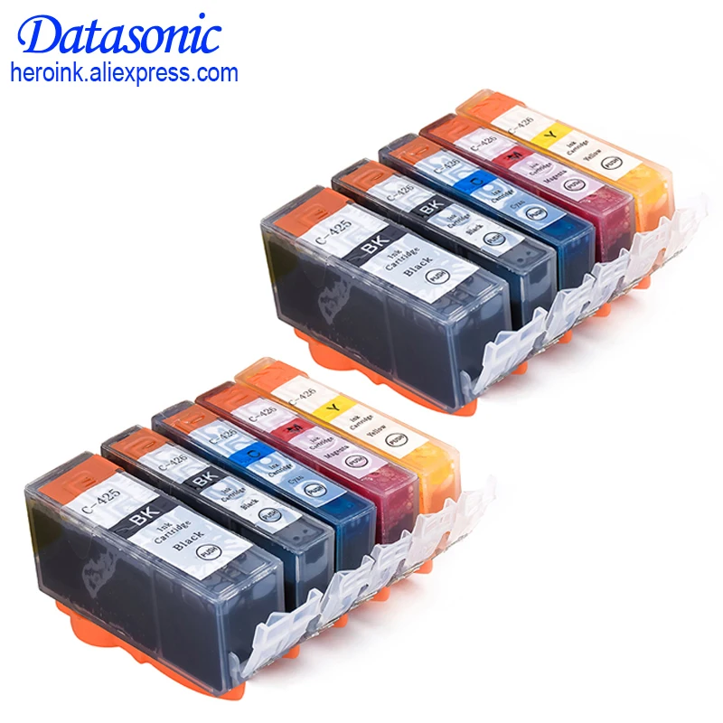10 шт. картриджи для принтера Canon PIXMA IP4840 IP4940 IX6540 MG5140 425 426|ink cartridge|compatible ink cartridgeink