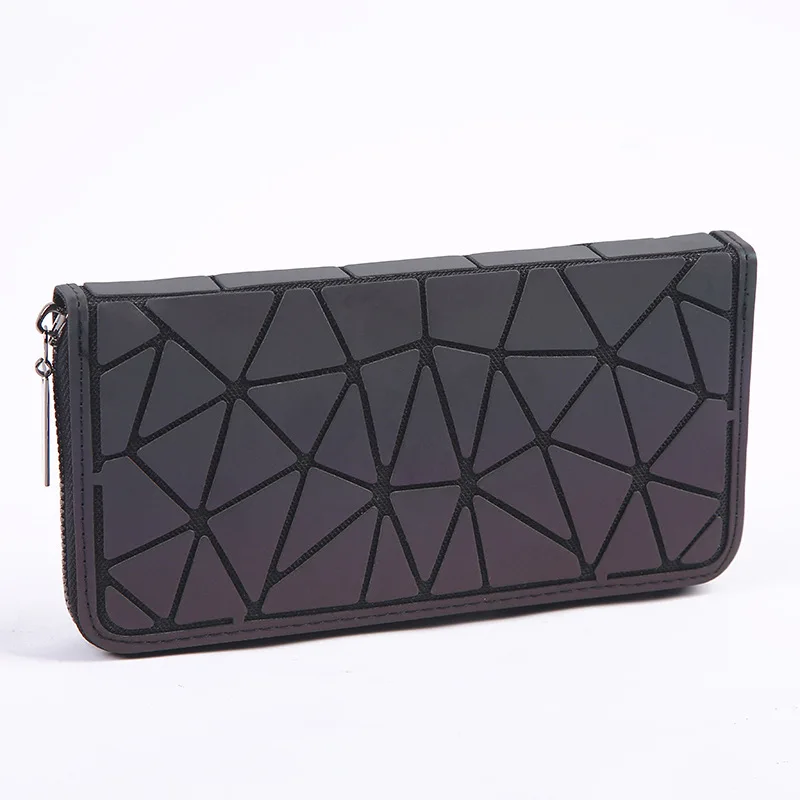 JOOZ модный бренд светящиеся длинные женские кошельки геометрическая решетка женский клатч кошелек женский держатель для кредитных карт