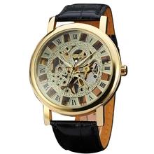 WINNER Semi-automatic Watches for Men’s Top Brand Luxury Mechanical Wrist Watches Skeleton Luminous Hands Relogio Masculino 2017