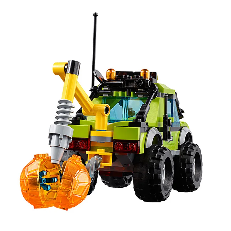 Bela 10638 Legoings City Volcano Explorers Volcano Exploration Truck Building Kit Blocks Bricks Action Figures Compatible 60121 Bela 10638 Legoings City Volcano Explorers Volcano Exploration Truck Building Kit Blocks Bricks Action Figures Compatible 60121