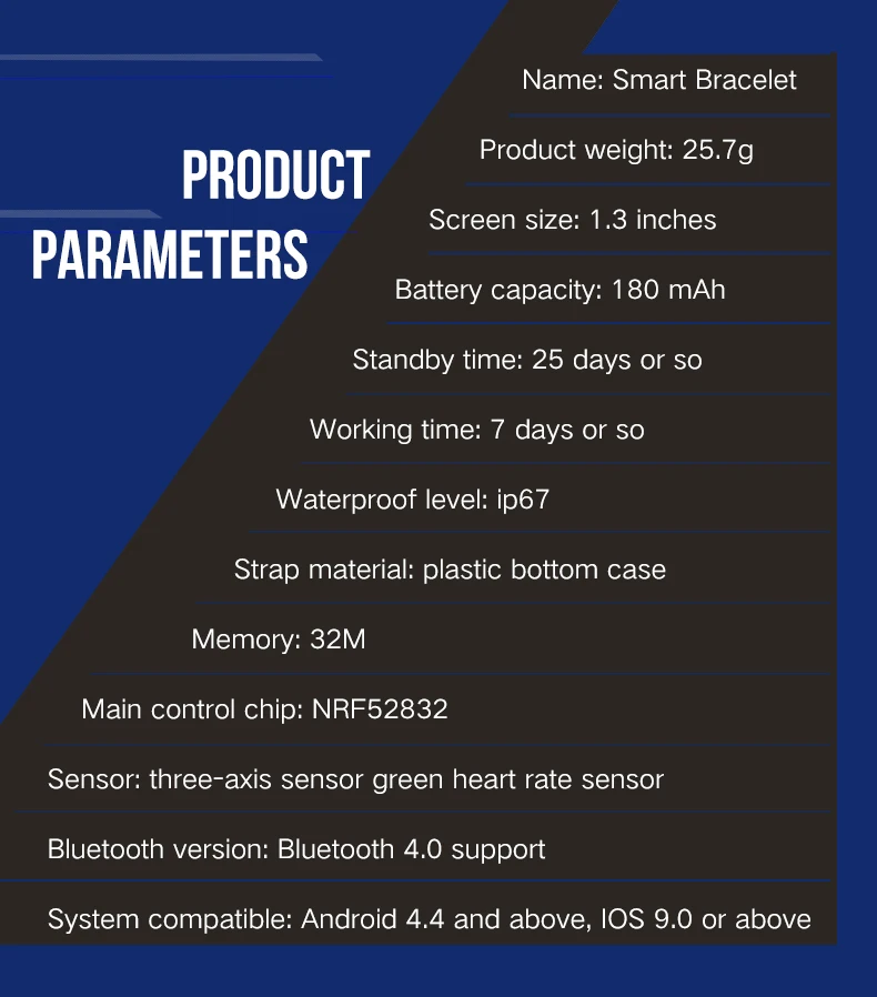 B57 спортивные Смарт-часы пульсометр кровяное давление фитнес-трекер мужские беспроводные устройства для Iphone android телефон PK Q9 P68