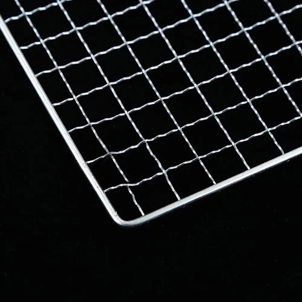 Barbecue Plating Grilled Net Oven Barbecue Net Heat Resistance Stainless Steel Mesh Net Household Barbecue Tool