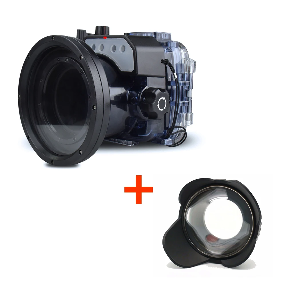 

Seafrogs 60m/195ft Diving Camera Waterproof Housing Case for Sony RX100 VI + Fisheye Lens