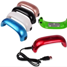 Мини Портативный 9 Вт светодиодный CCFL сушка ногтей; уход лампа Осветительная машина 100-240 В для УФ гель лак для ногтей сушильный инструмент для маникюра