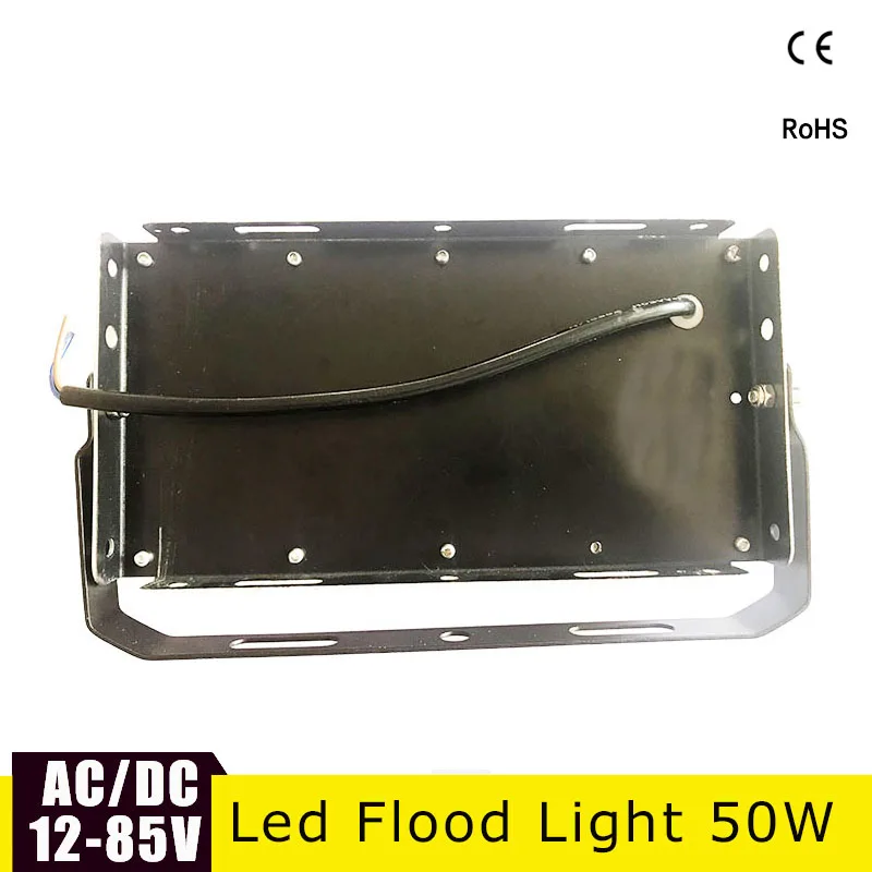AC/DC12 85V светодио дный прожектор Водонепроницаемый IP65 50 Вт Spotlight Refletor Наружное