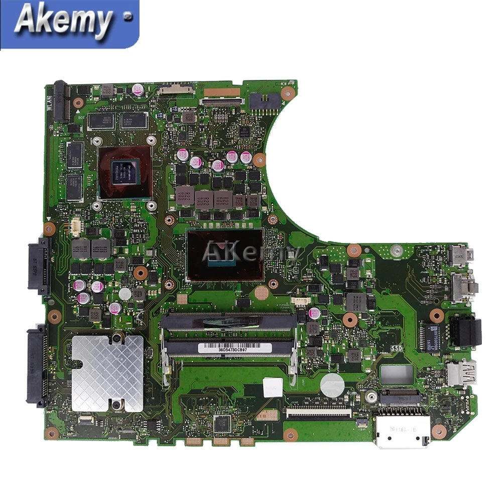Akemy N552VX Laptop motherboard for ASUS VivoBook Pro N552VX N552V N552 Test original mainboard I7-6700HQ GTX950M Akemy N552VX Laptop motherboard for ASUS VivoBook Pro N552VX N552V N552 Test original mainboard I7-6700HQ GTX950M