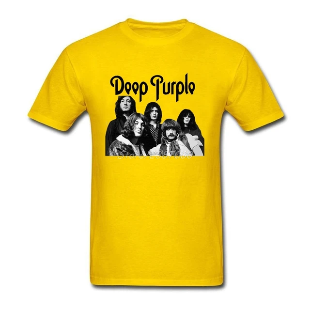 Deep Purple Heavy Metal Band T Shirt Short Sleeve Hip Hop Swag O neck Cotton Plus Size Black Deep Purple Heavy Metal Band T Shirt Short Sleeve Hip Hop Swag O neck Cotton Plus Size Black