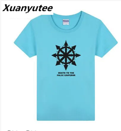 Xuanyutee, футболка для любителей игр, Homme, модная, Warhammer, 40 K, принт "Гибель к ложному императору", хлопок, круглый вырез, короткий рукав, футболка для мужчин