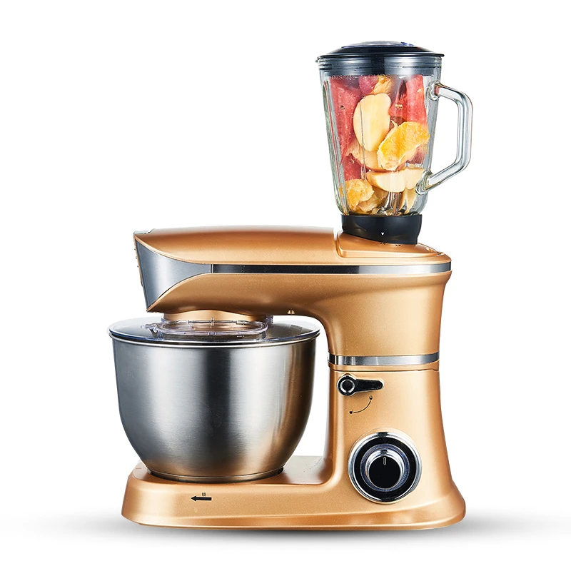 

ZA11 6.5L 1300W Automatic food processor Dough egg cream meat Multifunction food mixer ABS stainless steel 6 gear with juicer