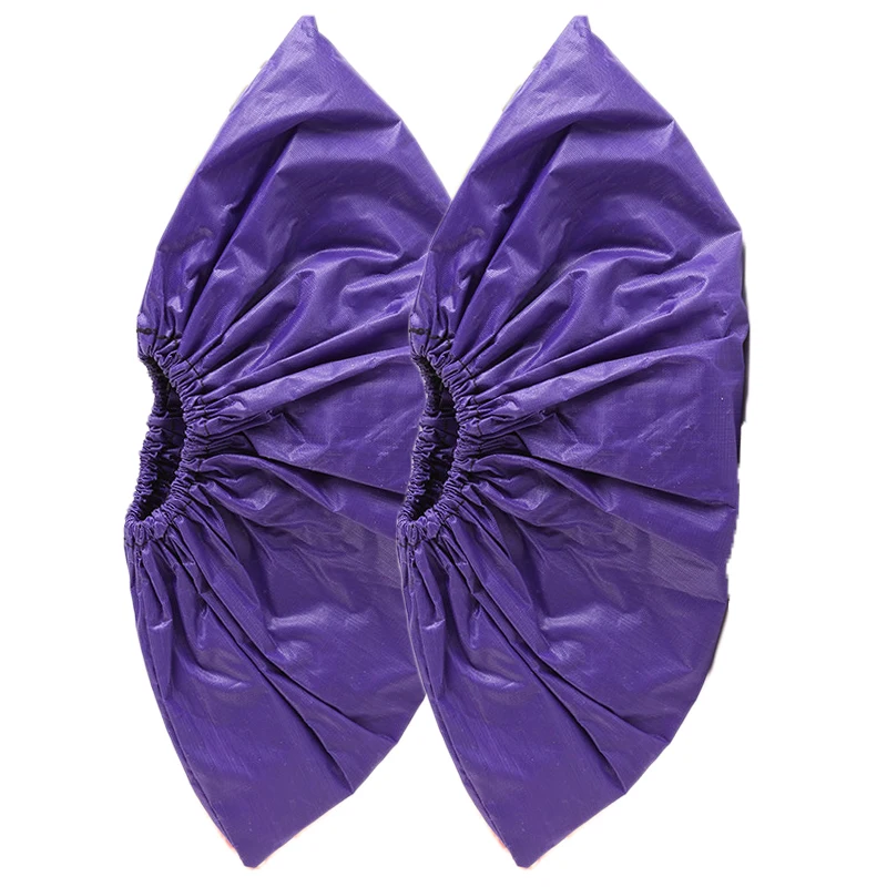 Горячая распродажа обуви многоразовая обувь для хранения дней Полезная обувь сумка унисекс дождевые бахилы водонепроницаемые Нескользящие дождевые туфли - Цвет: Фиолетовый