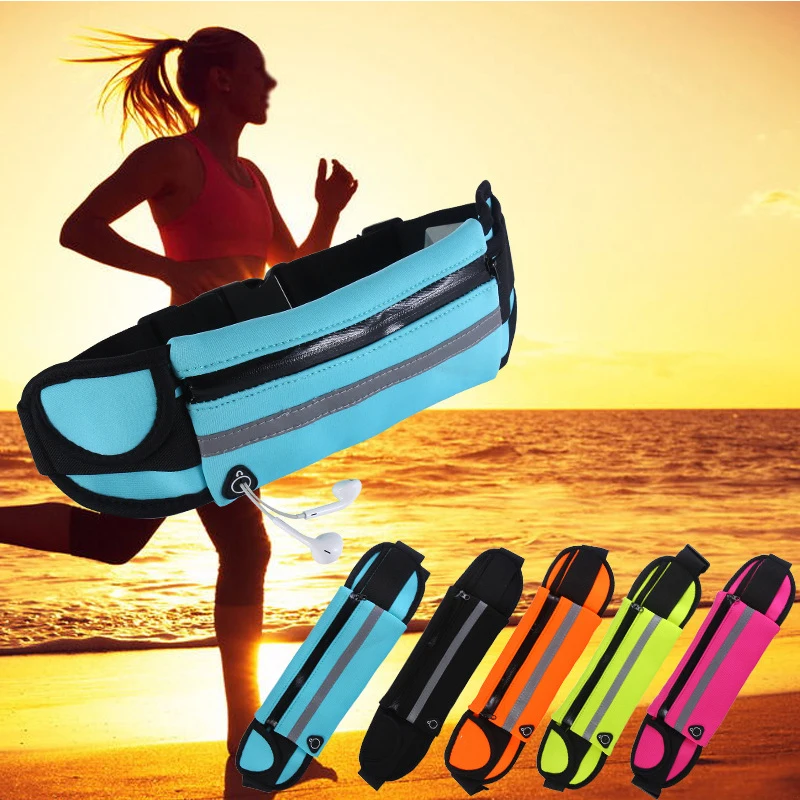 

Unisex Outdoor Running Waist Bag Waterproof Mobile Phone Holder Quality SBR Diving Material Waist Bag Sports Accessories