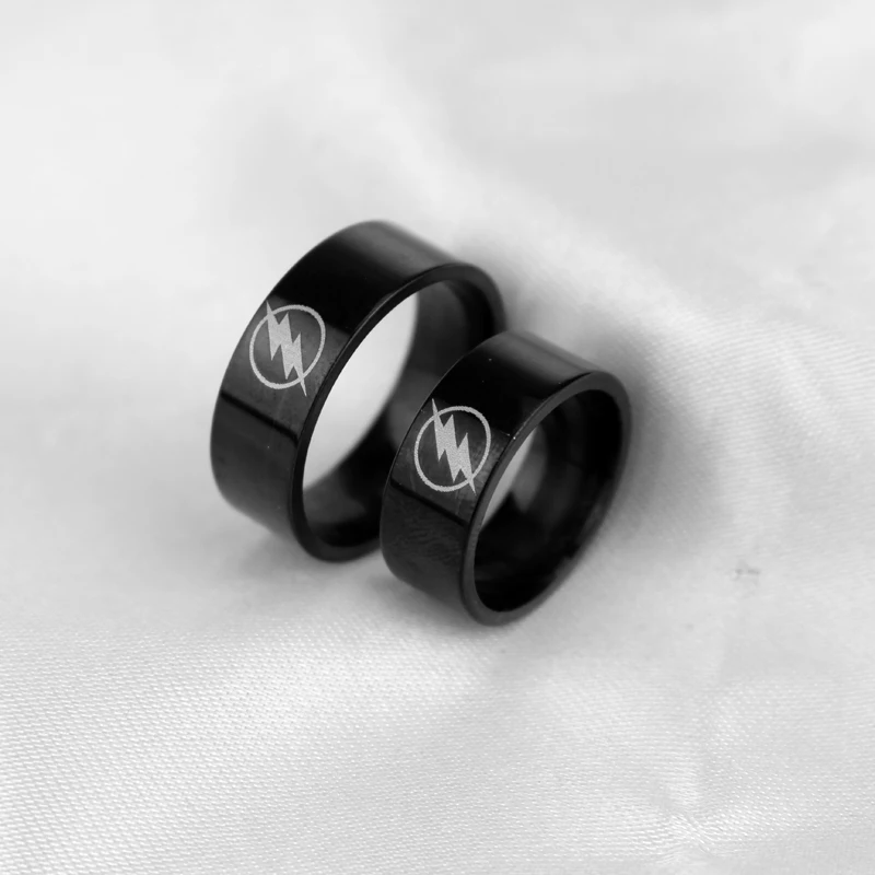 MQCHUN DC Comic Super Hero мужское черное мигающее кольцо Винтажное кольцо из нержавеющей стали для свадьбы обручальное кольцо-25