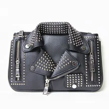2016 femmes sacs Concepteur d’embrayage de mode rivet moto sac à bandoulière nouvelle d’été de mode chaîne de sac à main Bandoulière Sac casual