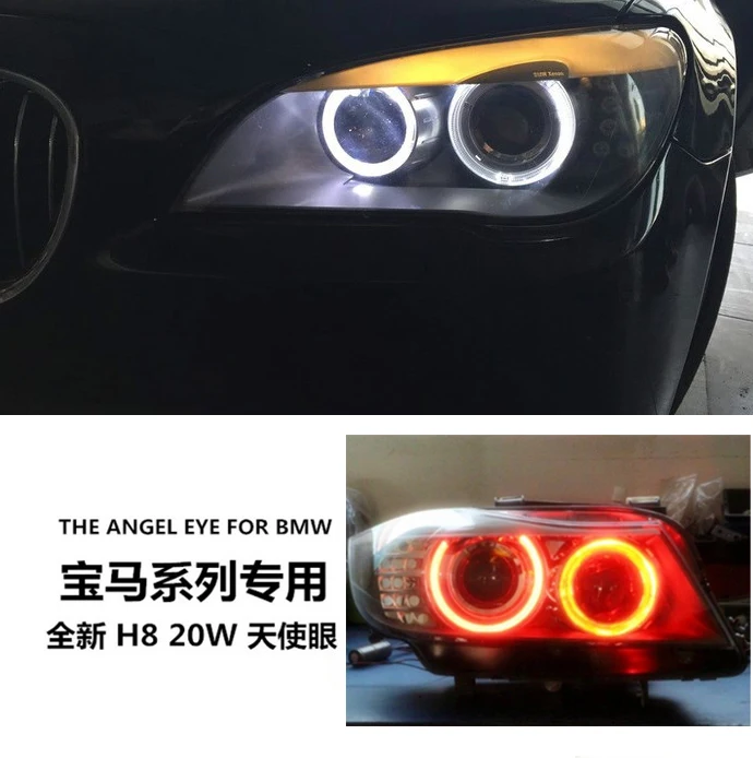 F02 Angel Eye LED Halo Rings Light Upgrade Marker Bulbs Kit BMW 7 SERIES F01