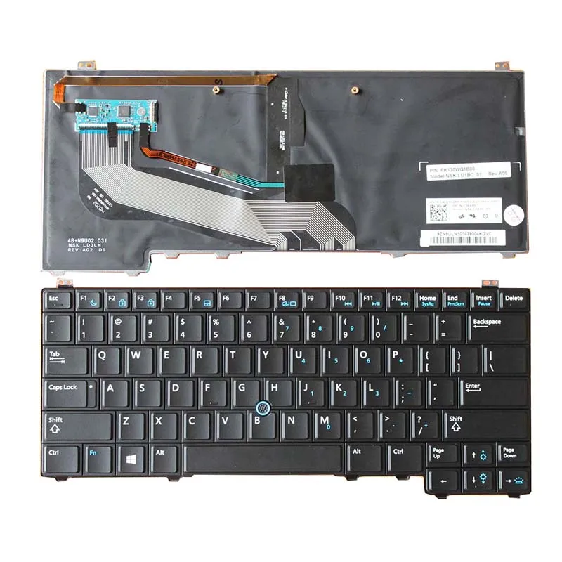 Новинка для DELL Latitude E5440 Клавиатура ноутбука US черный с указкой мыши подсветкой
