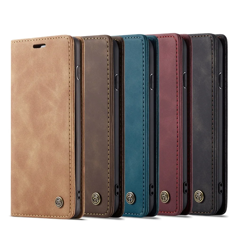 Роскошный кожаный чехол книжка S10e для Samsung Galaxy S9 S8 S10 Plus A20 A30 A50 A40 A70 A80 Магнитный
