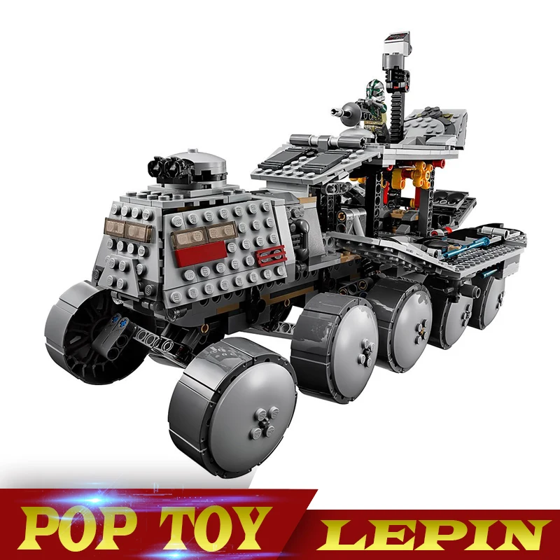 

Lepin 933Pcs Star Wars Clone Turbo Tank 75151 Building Blocks Compatible with STAR WARS Toy 05031 Boys Toys Gift