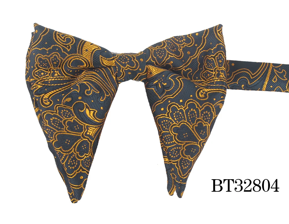 Модный галстук-бабочка с узором «пейсли» для мужчин и женщин, Классические вечерние галстуки с большим бантом на свадьбу, хлопковые мужские бабочки красного цвета