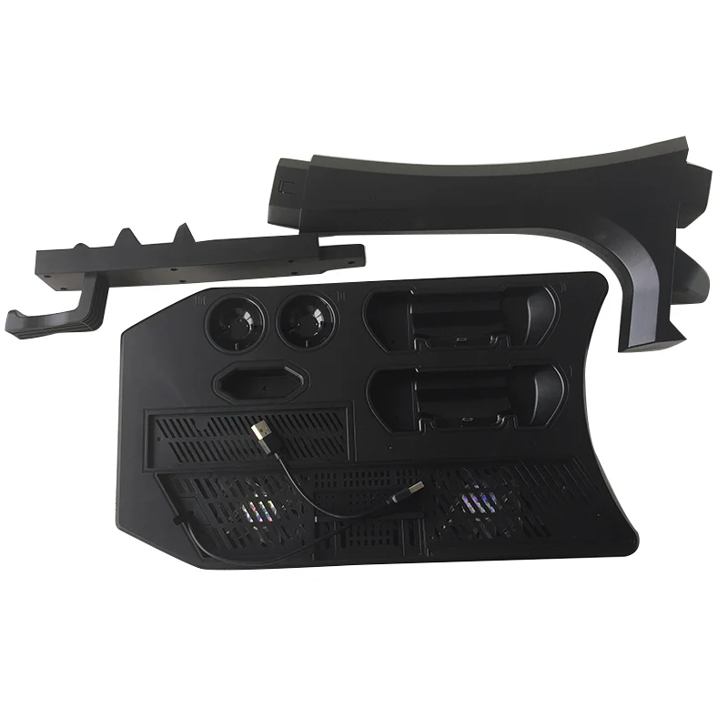 

PSVR PS4 Pro Slim Charging Display Holder Showcase Multifunction Stand PS4 VR Vertical Stand Fan Cooler Controller Charger HUB