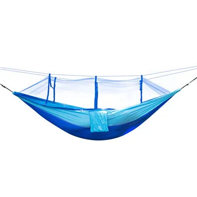 Camping Hammock with Mosquito Net Travel Portable Lightweight Hammocks with Tree Straps for Outsides Beach Patio Hiking Hiking 