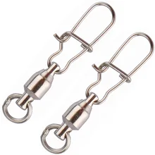 50 шт./лот, высокопрочный шарикоподшипник, поворотный с хорошей оснасткой, Морская Лодка, рыболовный Быстрый поворотный разъем, аксессуары 2#4#6#8