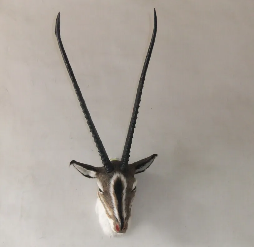 

Entranceway wall jemmied wall animal head fur handmade wall hanging