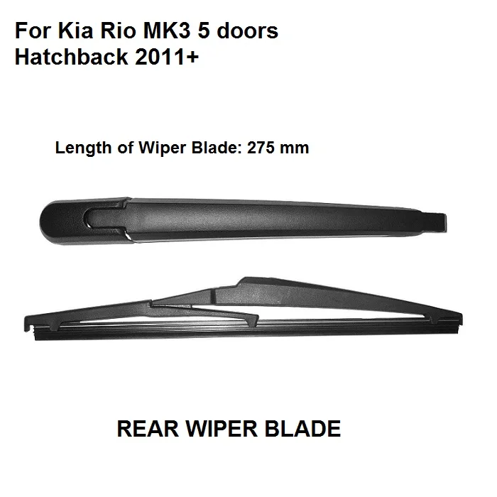 For Kia Rio MK3 Hatchback 5D 2011+ Rear Windshield Window Wiper Arm