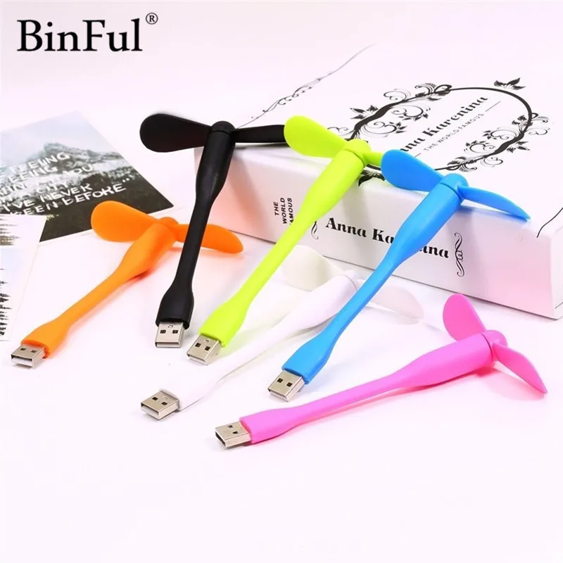 BinFul USB вентилятор гибкий мини выход портативный гаджеты для планшета