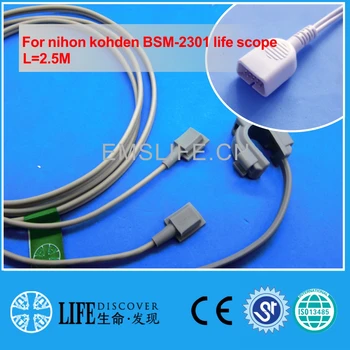 

Long cable multifunctional Y style spo2 oxygen sensor For nihon kohden BSM-2301 life scope